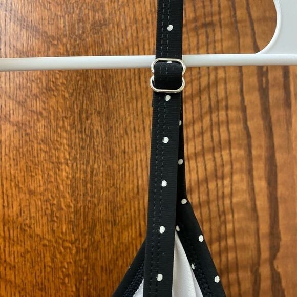 St. john's Bay Black Dots Tankini‎ Swimsuit Top - Picture 7 of 11